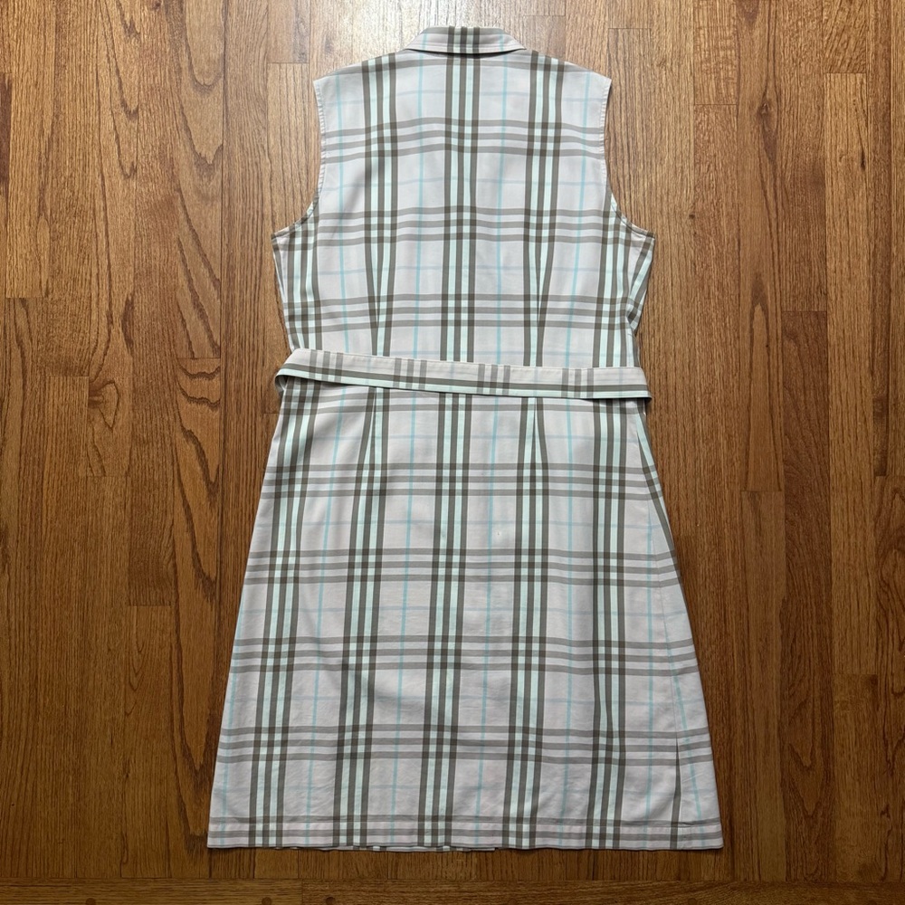 Burberry Pink Nova Check Plaid Print Knee Length Dress size 12 - Picture 10 of 16